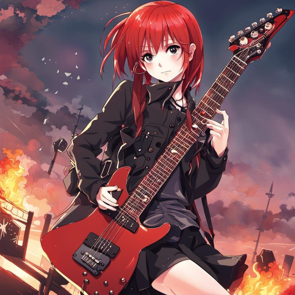 Metal Goddess Rocks Out on Stage