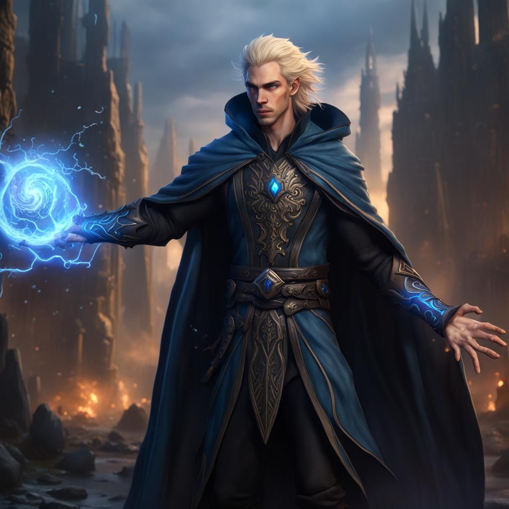 Ethereal Warlock in Thunderous Storm