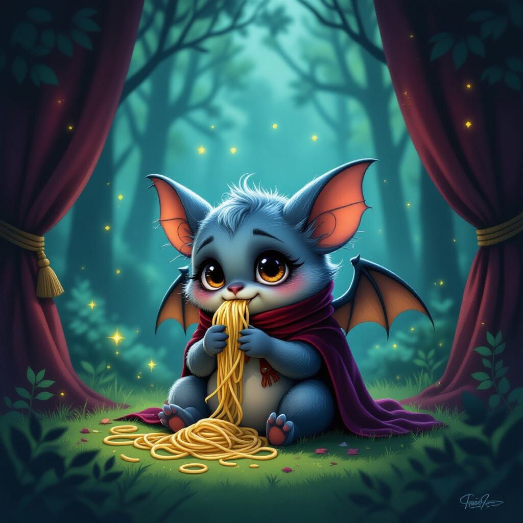 Melancholic Umbravore in Spotlight: Magical Realism Illustra...