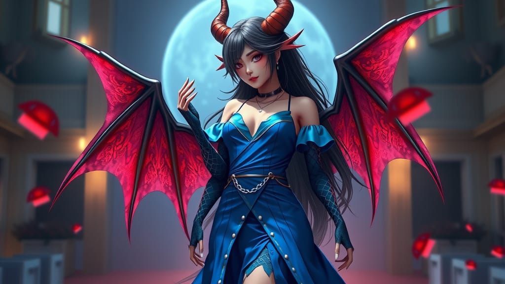 She Devil in a Blue Dress full body