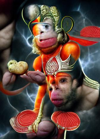 Hanuman, the Divine Monkey