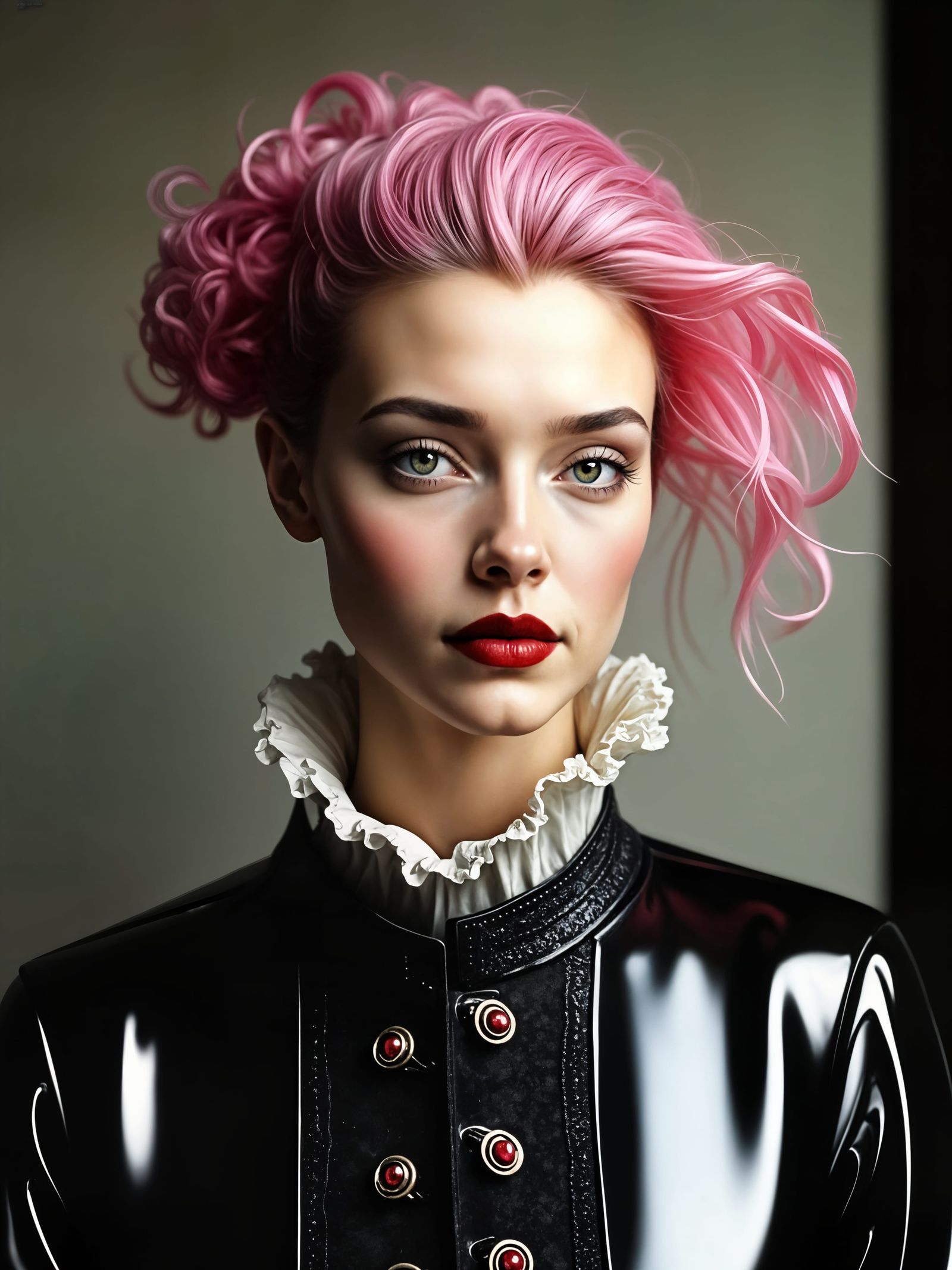 Surreal 17th Century Portrait in Matte Painting Style