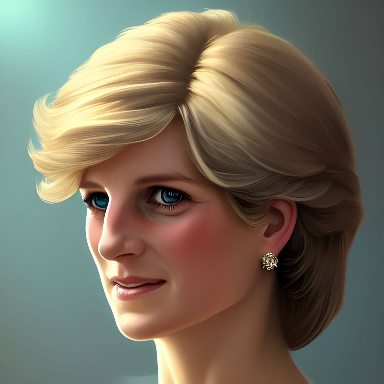 Princess Diana Concept Art Portrait in 8K Resolution