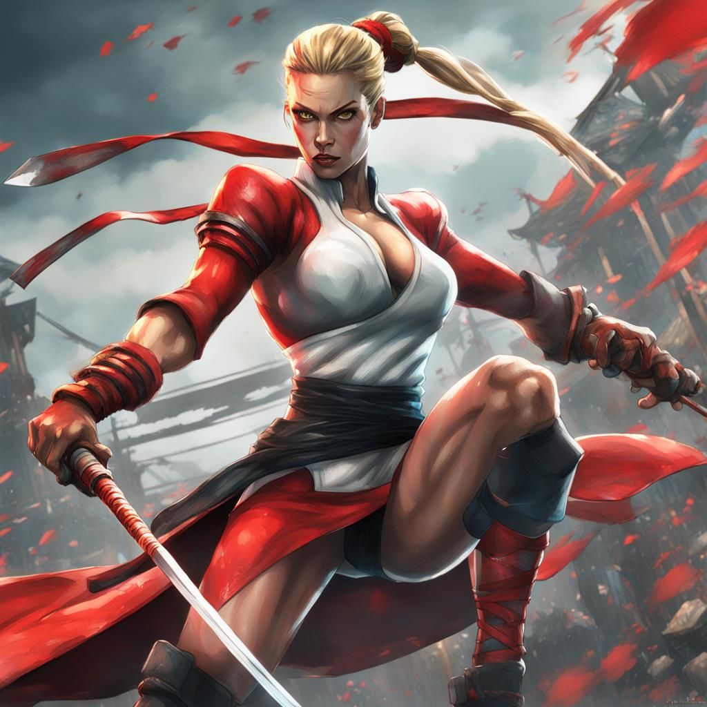 Fantastical Female Ninja Concept Art in Deep Color