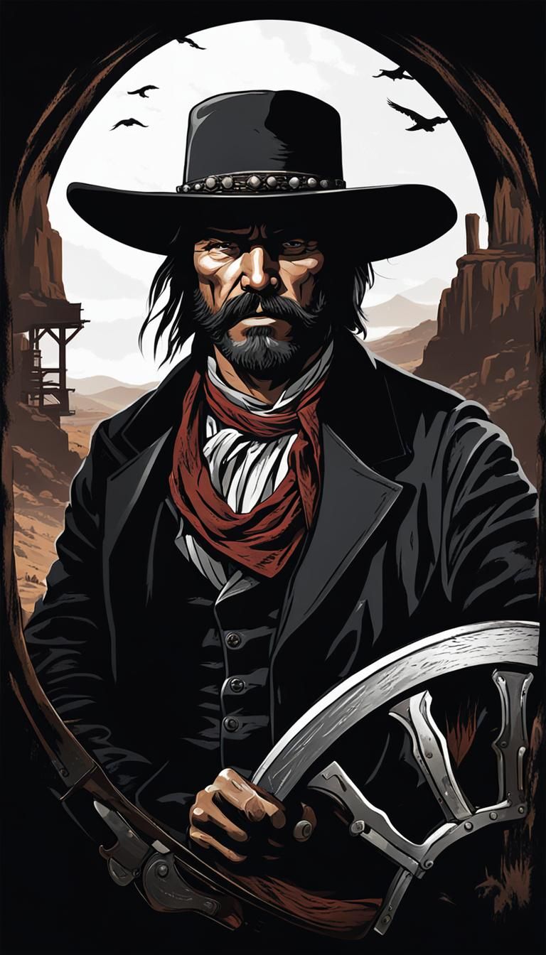 Gritty Cowboy Bandit of the Wild Frontier