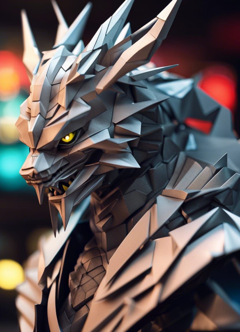 Samurai Dragon Origami