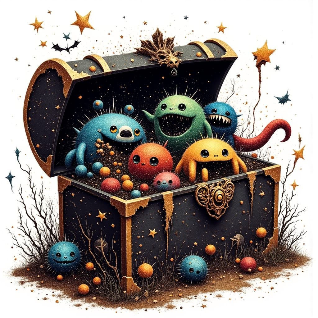 Monstrous Treasure Chest, Glittergore Style