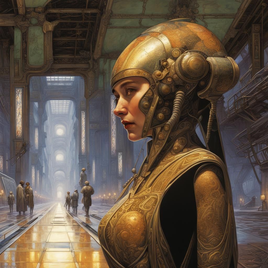 16k resolution, art by Syd Mead, Alphonse Mucha, H.R. Giger,...