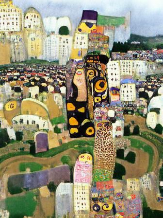 Vibrant Metropolis in Fauvist Splendor