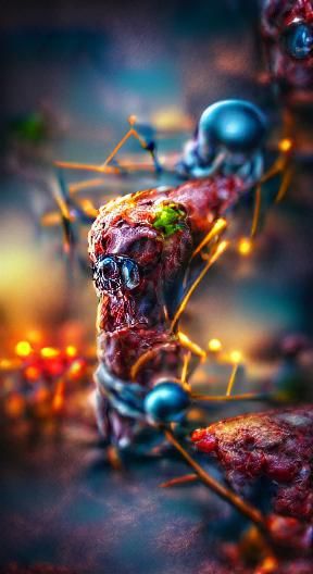 Ethereal Alien Consumes Post-Apocalyptic Horde in Vibrant DS...