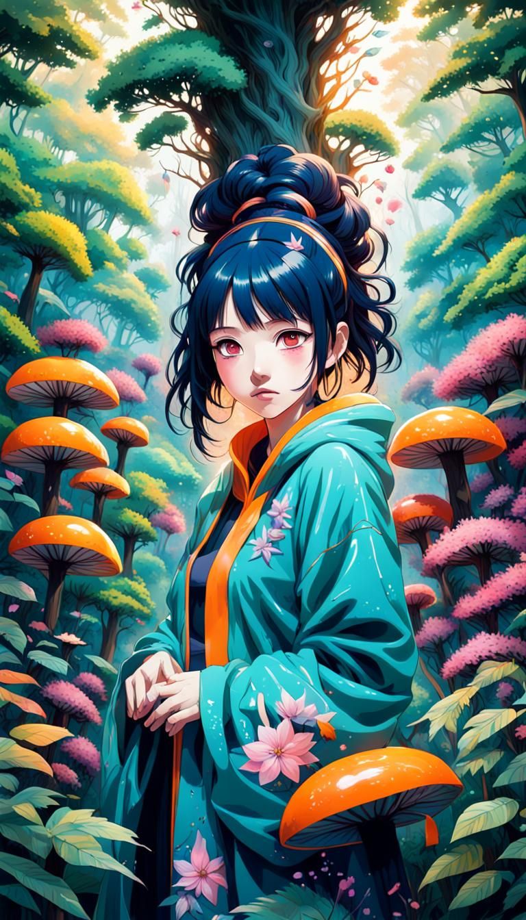 Surreal Ninja Guardian in Vibrant Graffiti Style