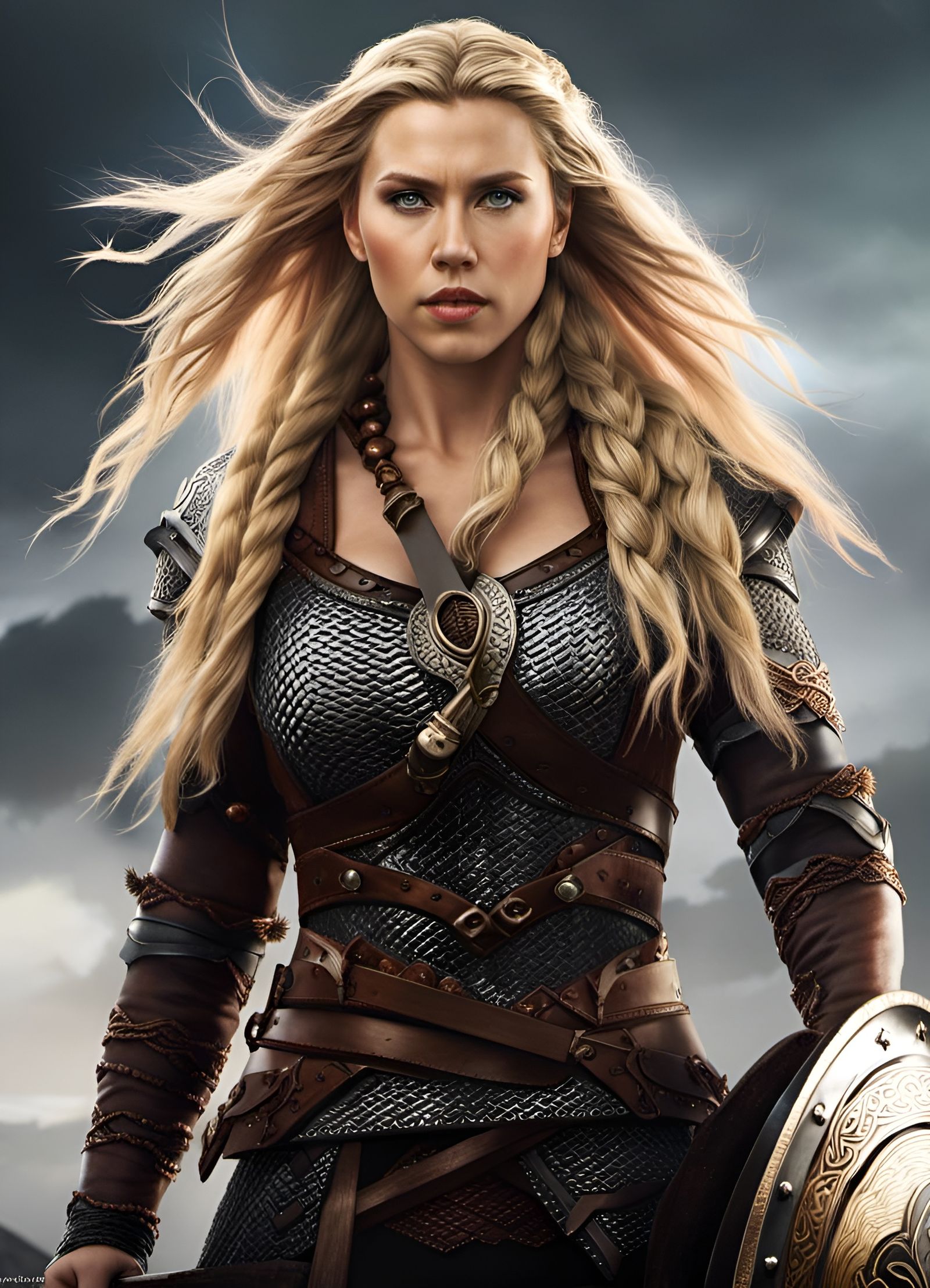 Viking Shield Maiden Goddess of Battle