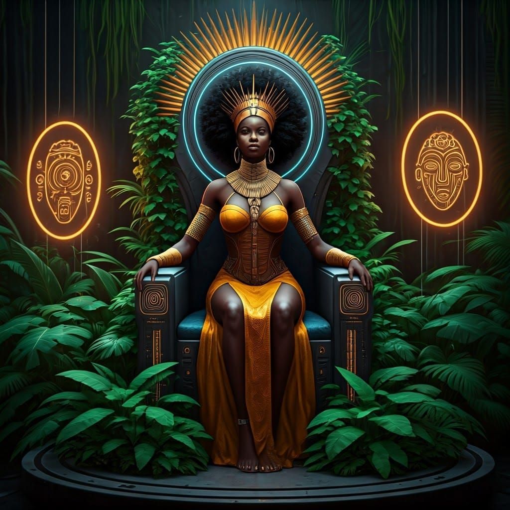 Afro Futuristic Queen Reigns Supreme
