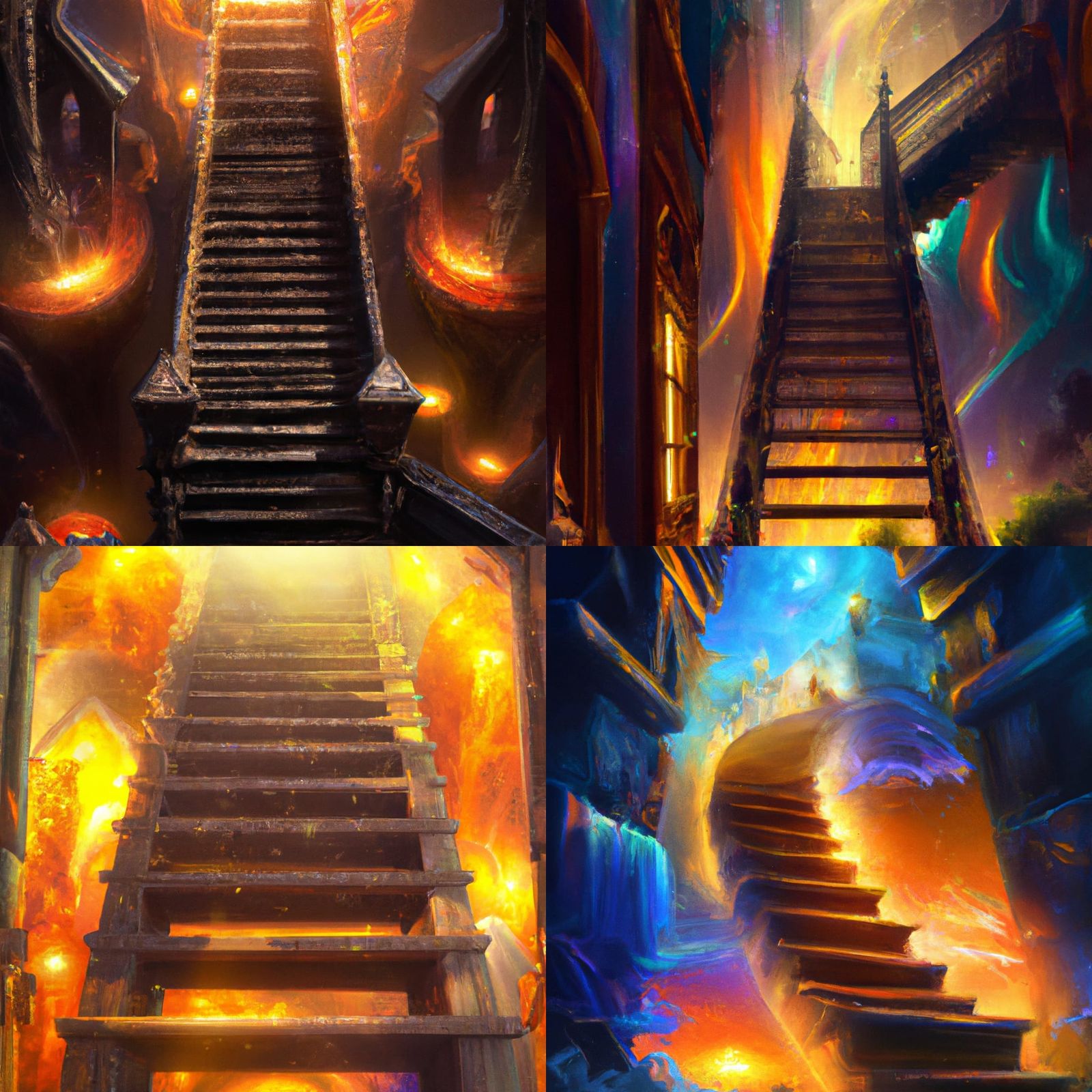 Surreal Cosmic Holographic Stairway to Eternity