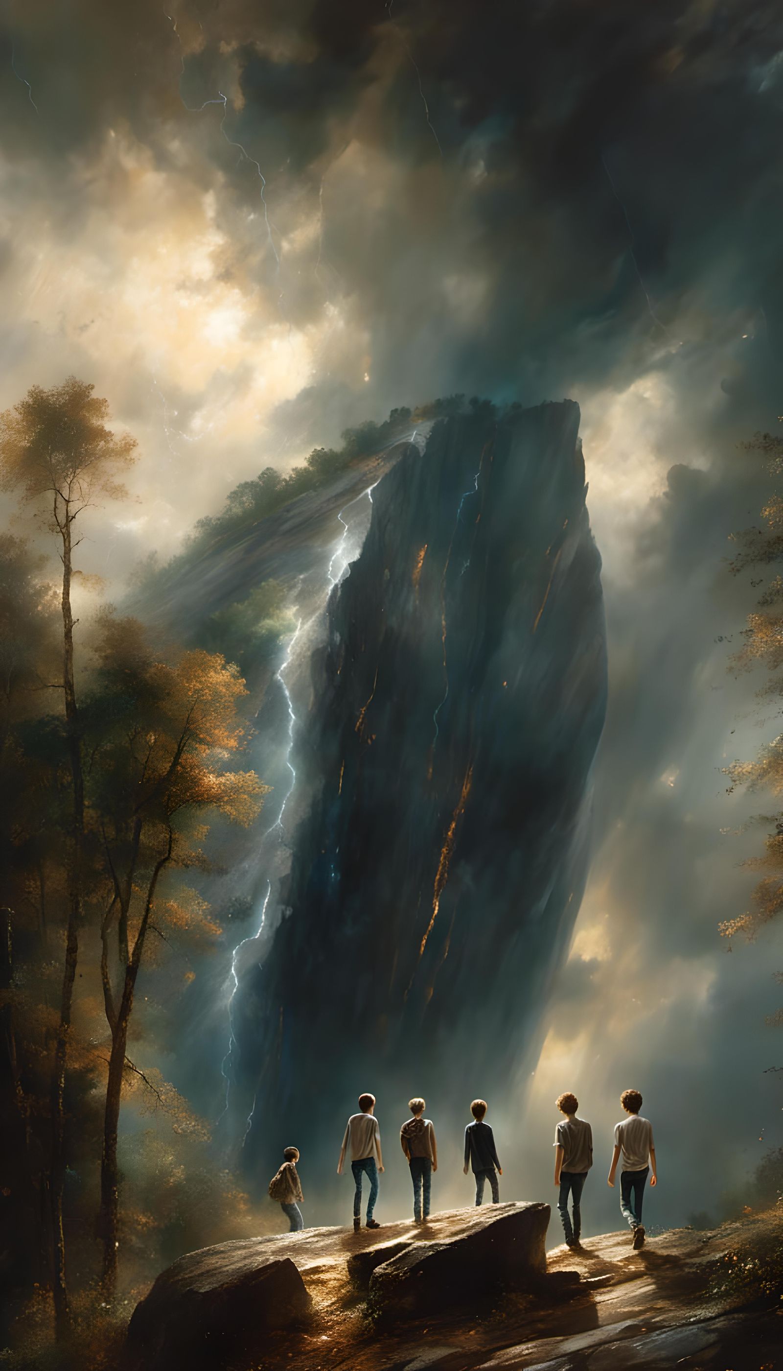 Feeling a constant rumbling while hiking on the trail, the b...