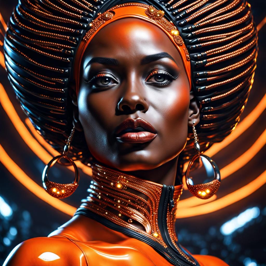 Surreal Fantasy Portrait in Vibrant Colors