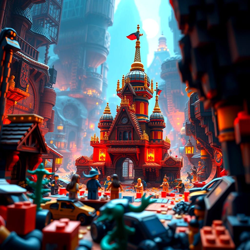 Magical Lego Realm Unveiled in Stunning 8K Resolution