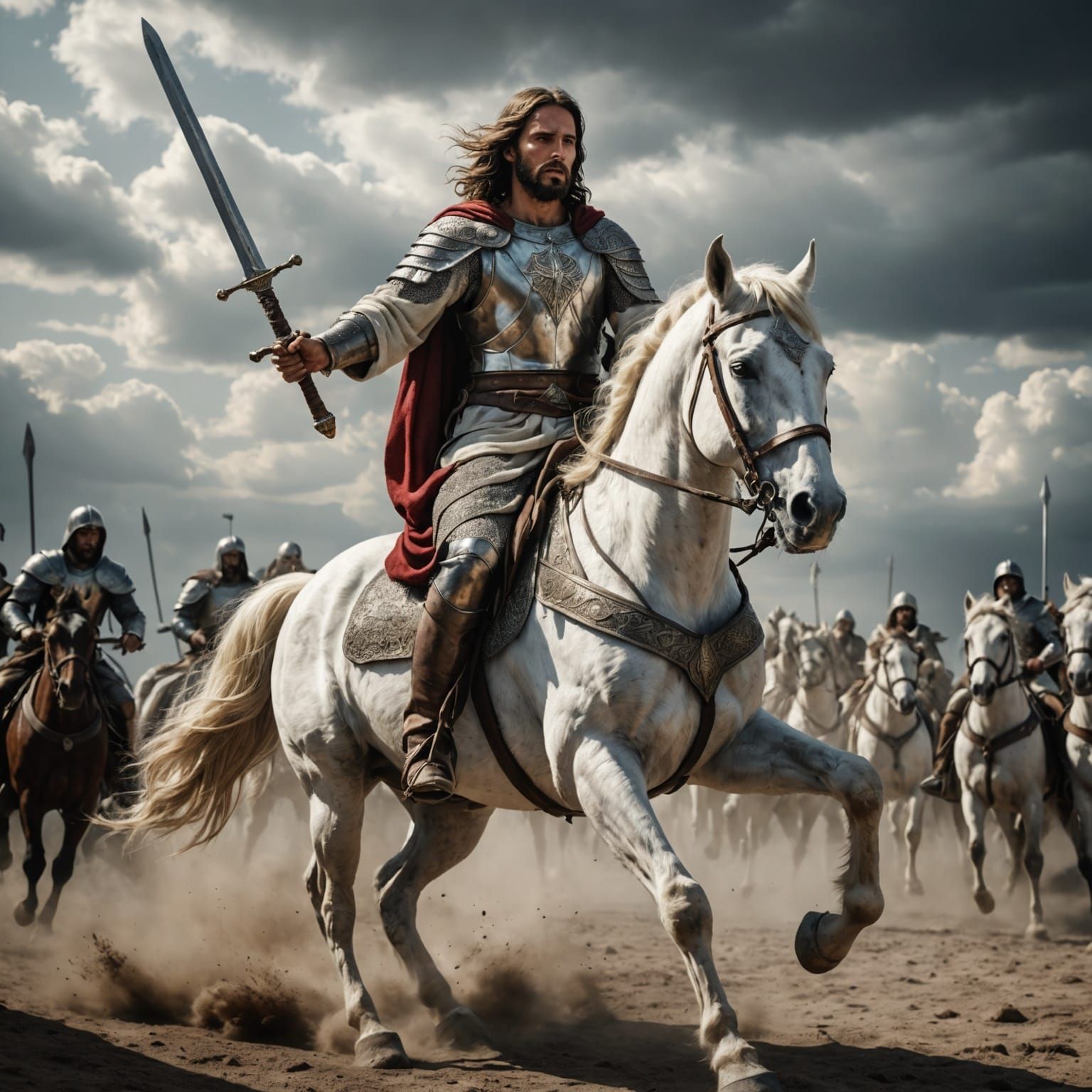 Jesus Returns as a Powerful Warrior on a White Horse