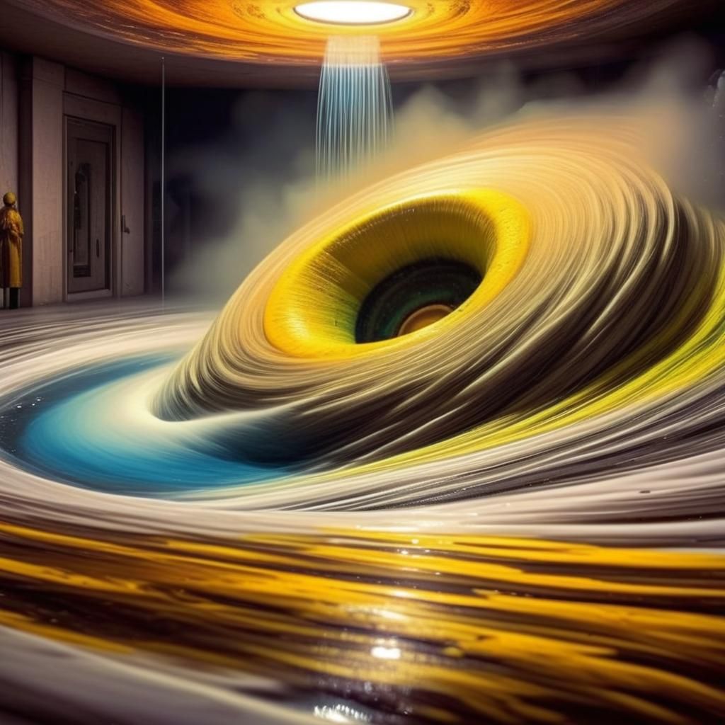 The Machine produces 5 of these fiber clouds per day - everyone is different - sold as Art...