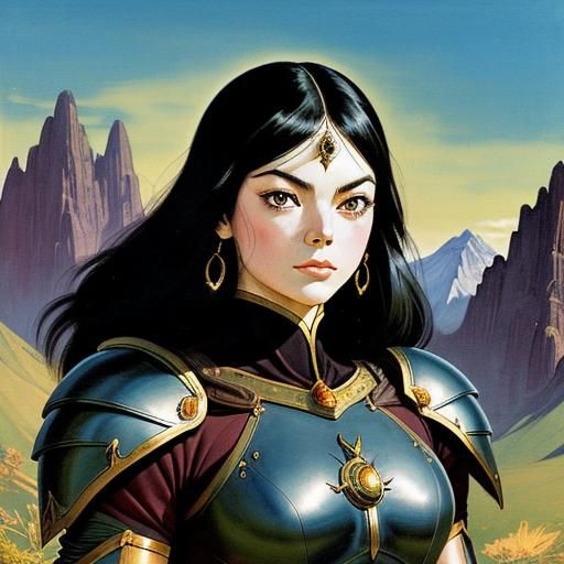 Emma Stone in Frank Frazetta world