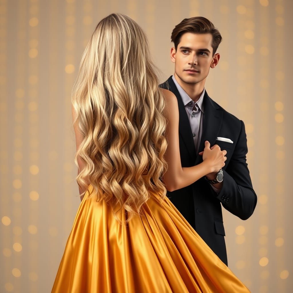 Stunning Blonde Woman Portraits in Elegant Studio Lighting