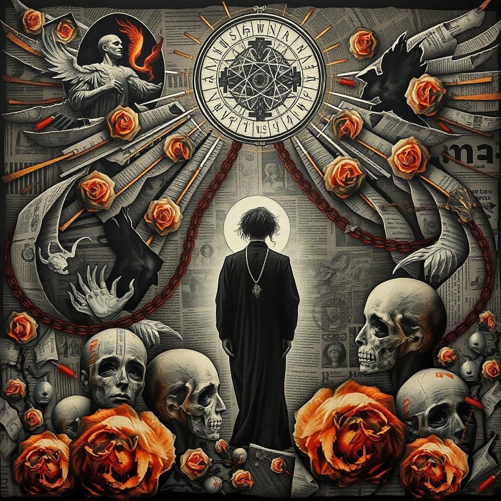 Surrealist Punk Icon Unfurls Wings in Dadaist Chaos