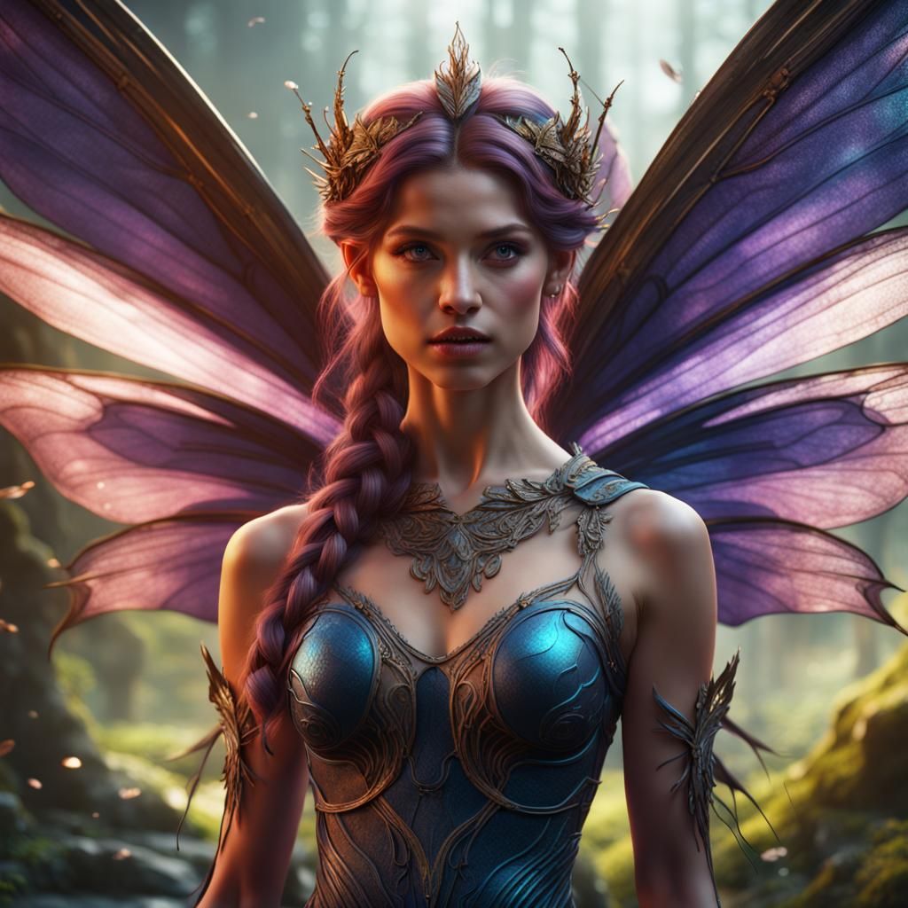 Ethereal Fairy Goddess in Vibrant Fantasy World