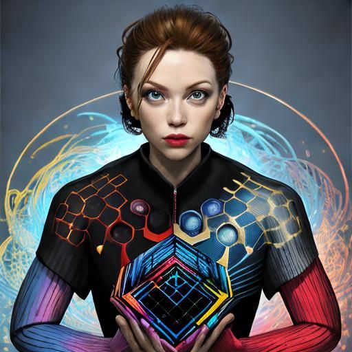 Spiralling, Twisted, 3D Photorealistic Masterpiece in Vibran...