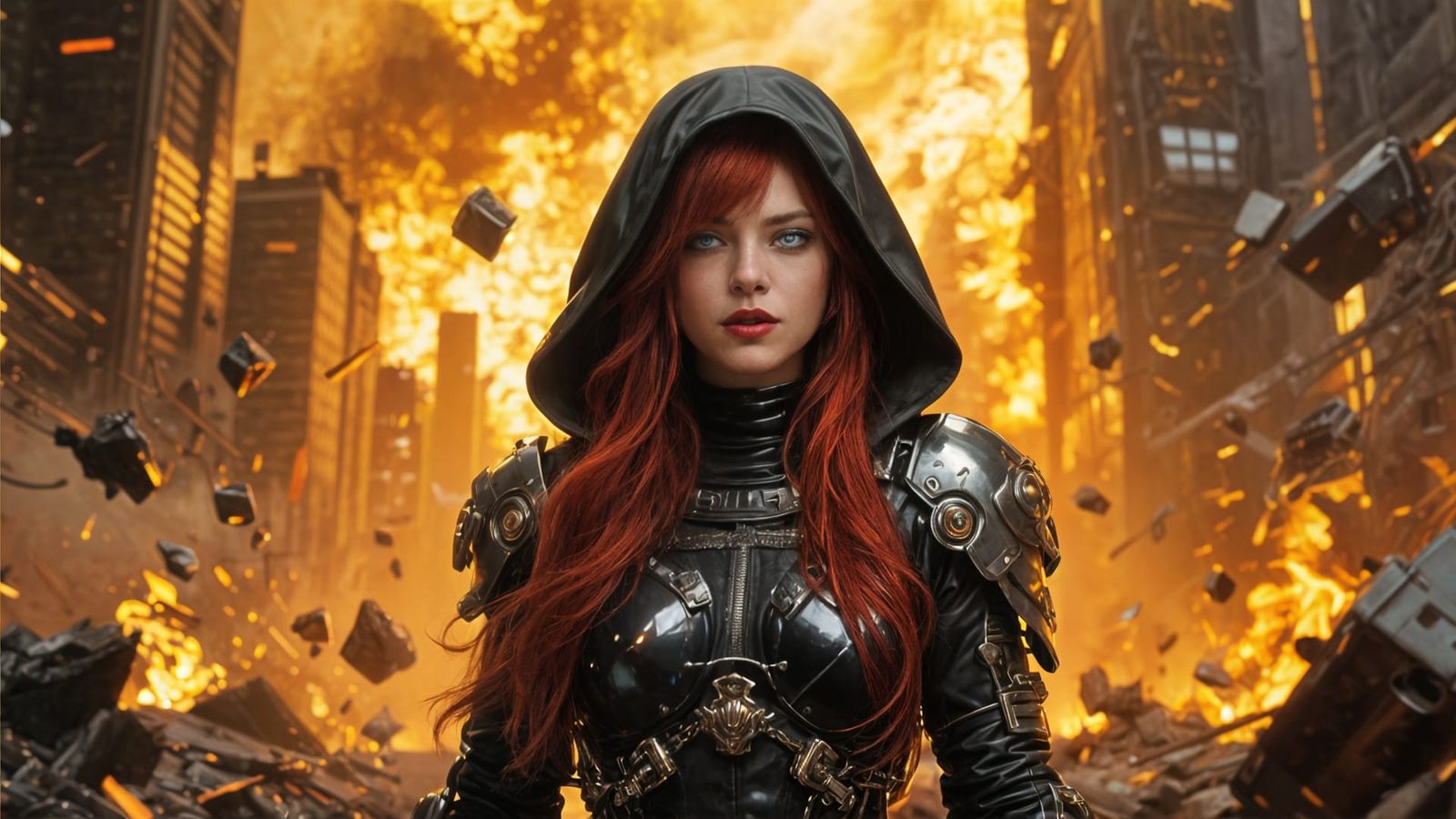 Molten Gold and Silver Abstract Composition