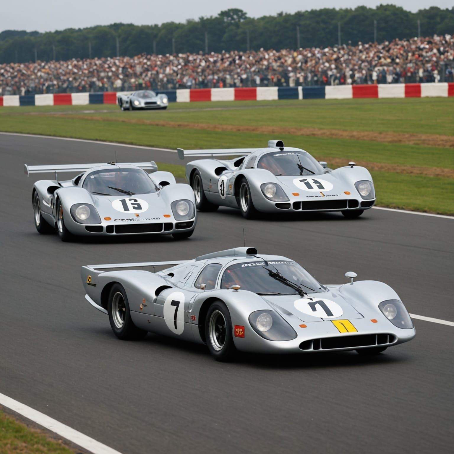 Porsche and Ferrari at Le Mans, Cinematic Film Still