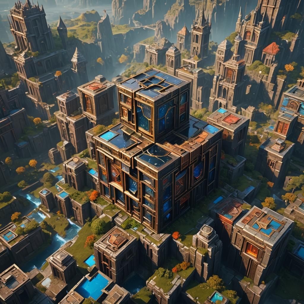 Swift Star in a Vibrant Cube