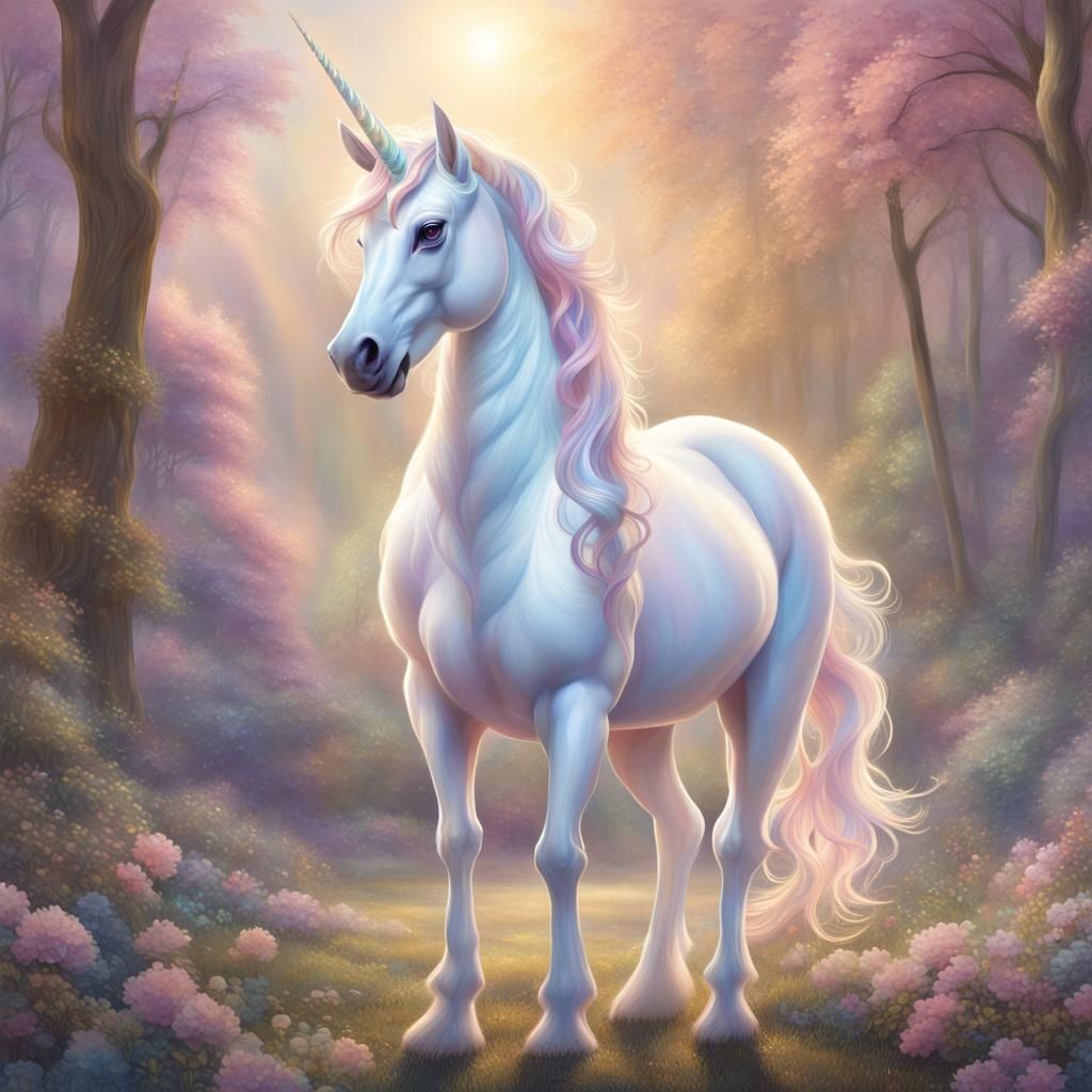 Mythical Unicorns in Whimsical Fantasy Landscapes
