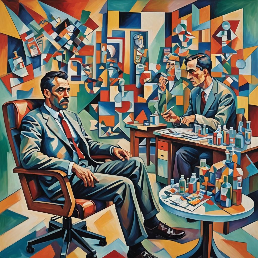 Cubist Portrait: Fragmented Identity