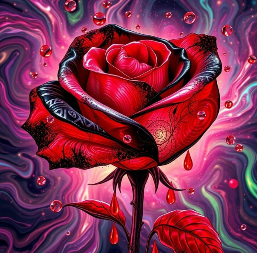 bleeding Rose – in Anlehnung an bleeding heart, das richtig ...
