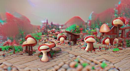 Vibrant Fungal Metropolis Revealed in 8K 3D