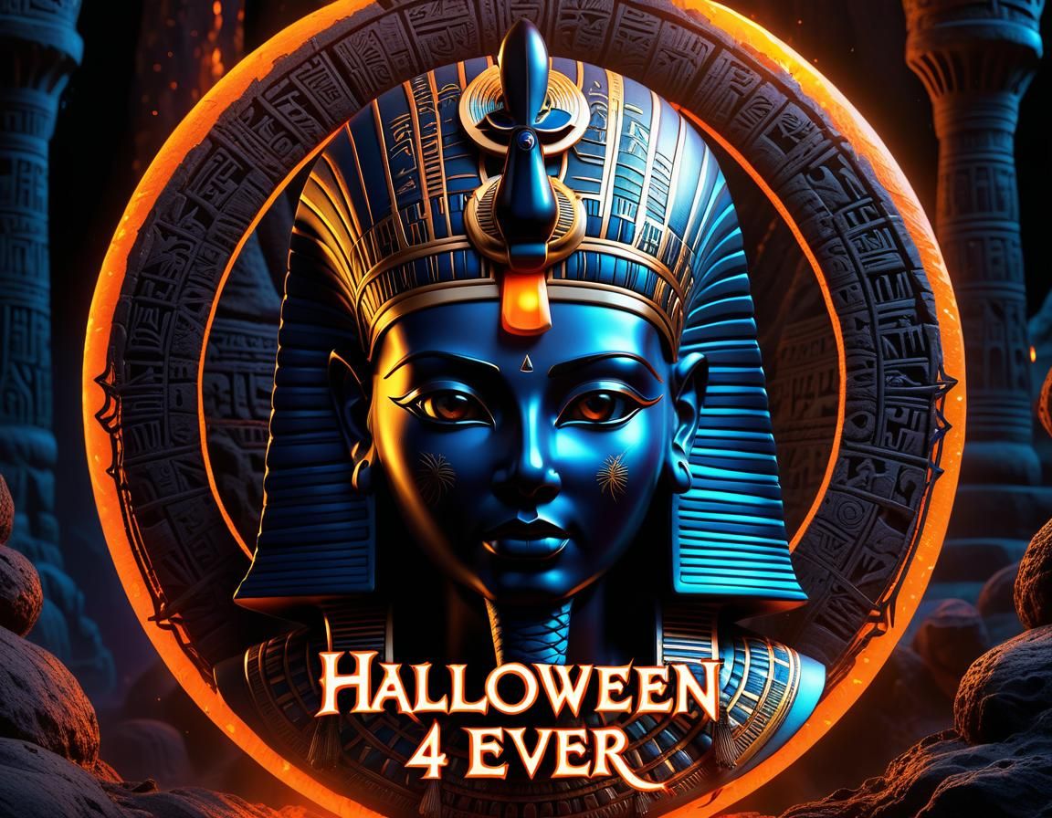 Egyptian God of Halloween Reveals Royal Ornament