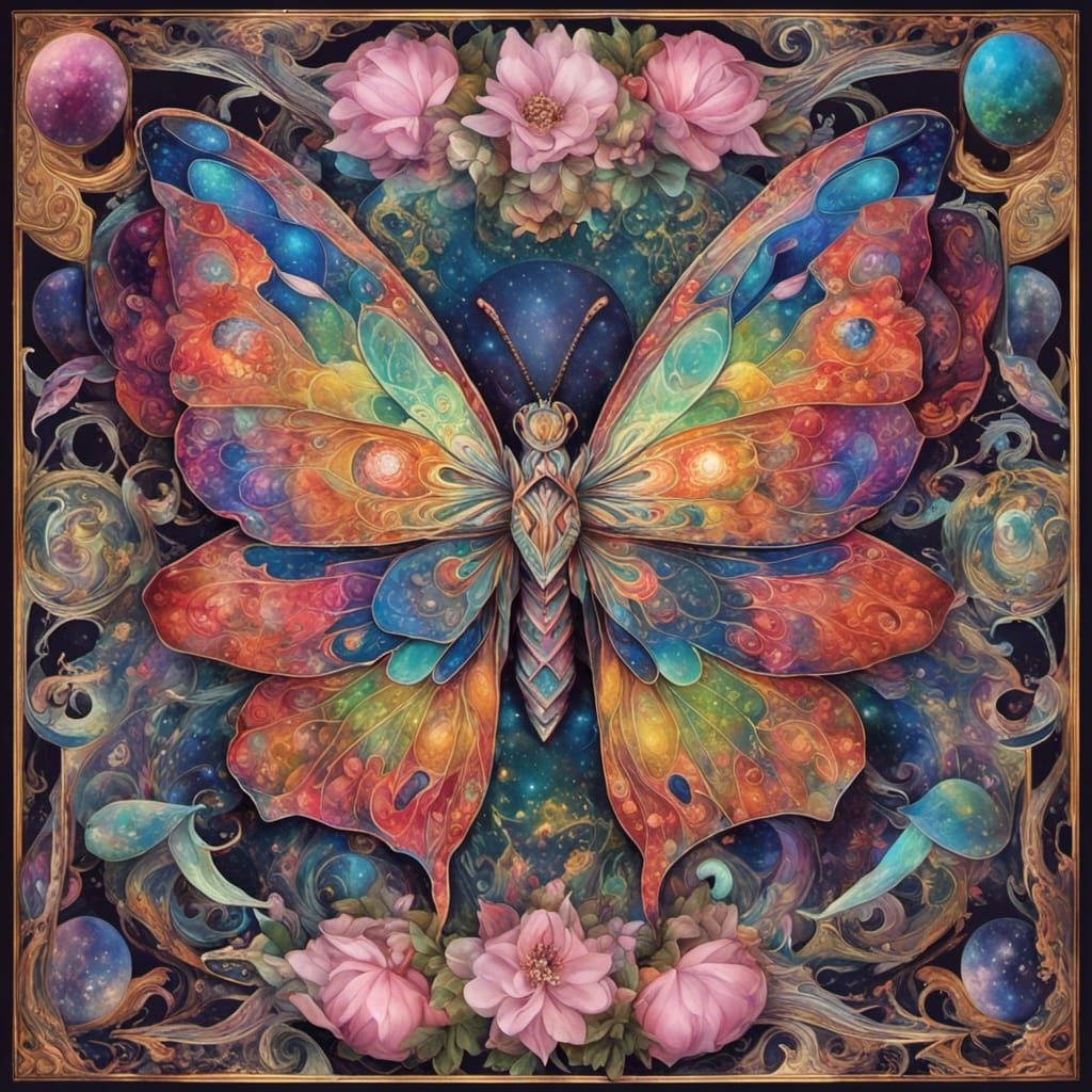 A Majestic Multicolored Maiden Among Magnificent Magnolias