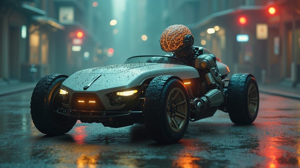 Self-Driving Car and Human-Brain Robot: Super AI