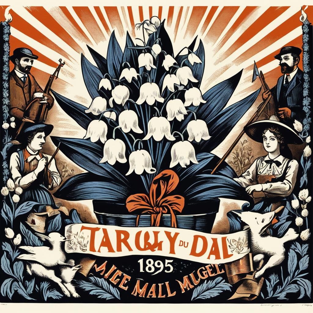 Victorian Labor Day Celebration with Lily of the Valley in H...