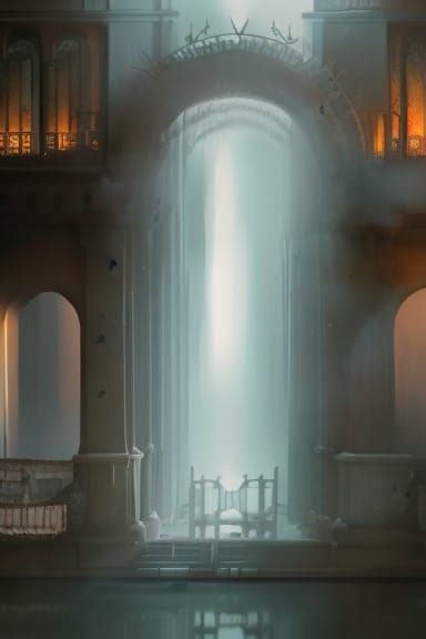 Epic Cinematic Digital Matte Painting in Maximalist Style