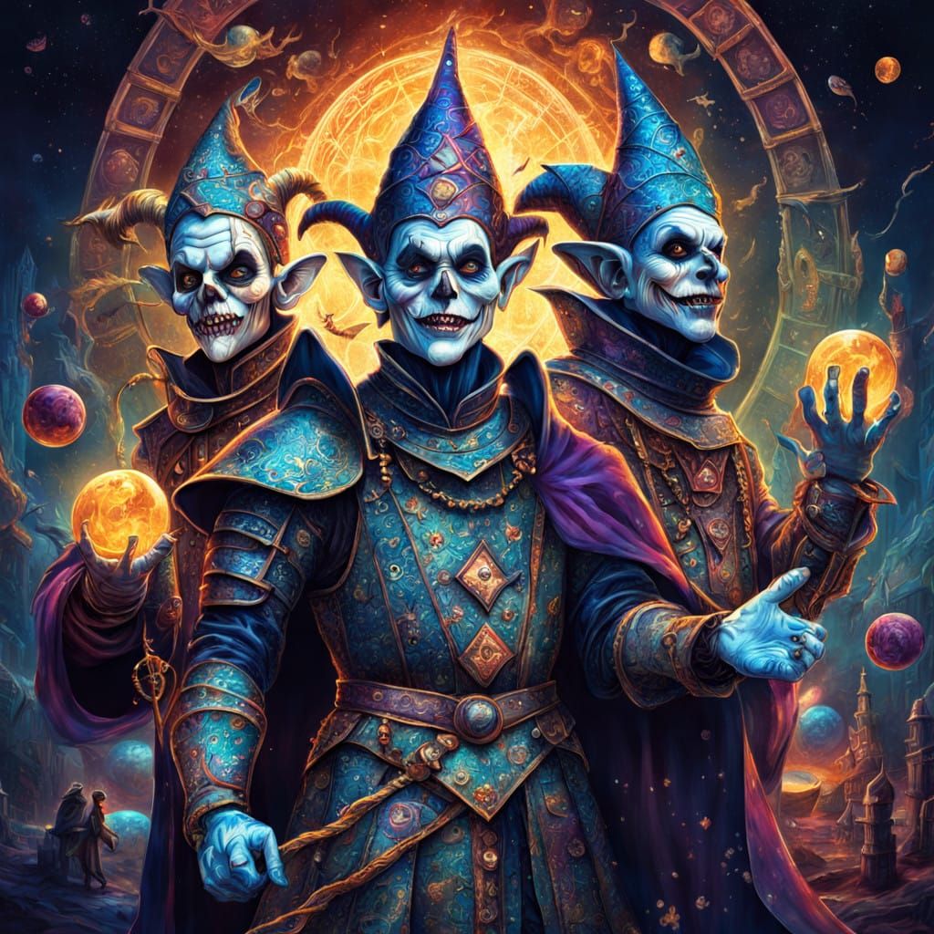 Mysterious Jesters in an Astral Realm