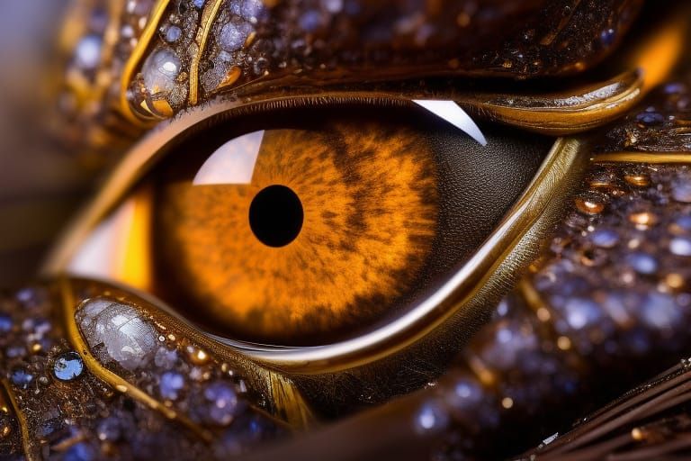 Hyperrealistic Macro Eye in Stunning HDR