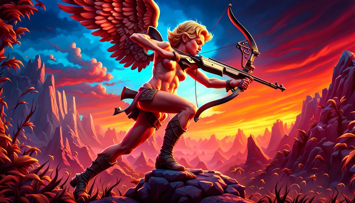 Cupid Fallen in Dramatic Pose