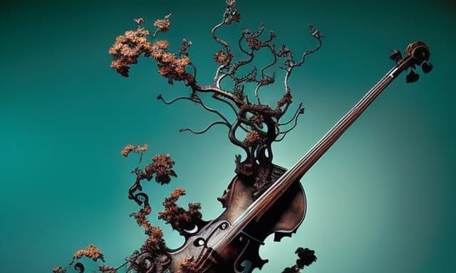 Musical Scene in Whimsical, Hyperdetailed Style