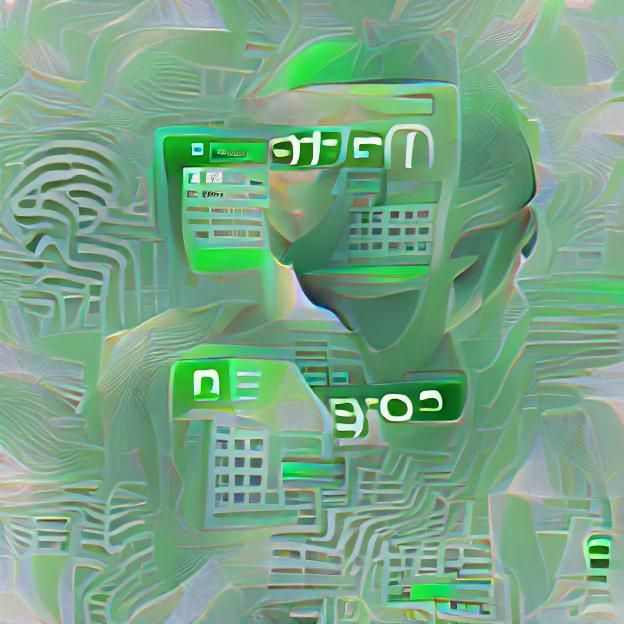 Cyberpunk Neo's Arch-Nemesis, Agent Smith, in a Matrix of Co...