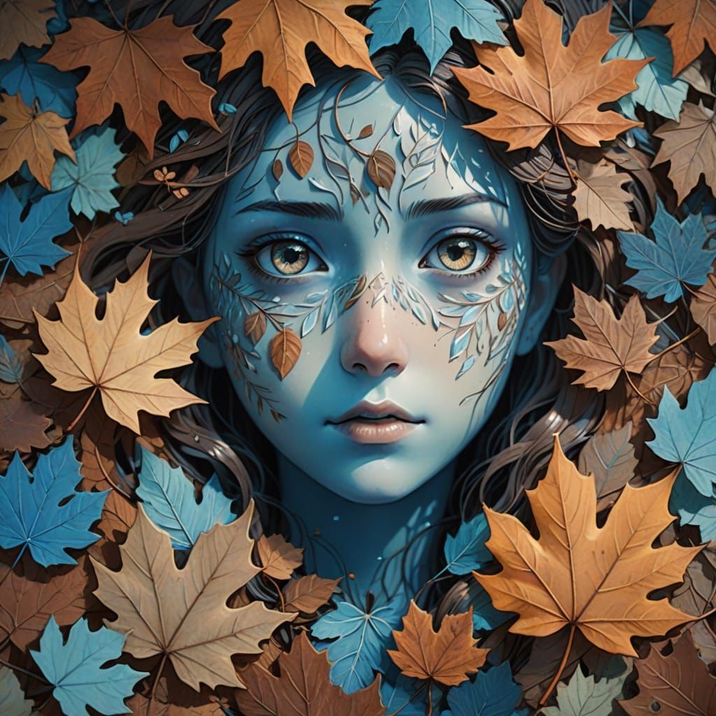 Whispers of Winter: Ethereal Leaves in Soft Focus