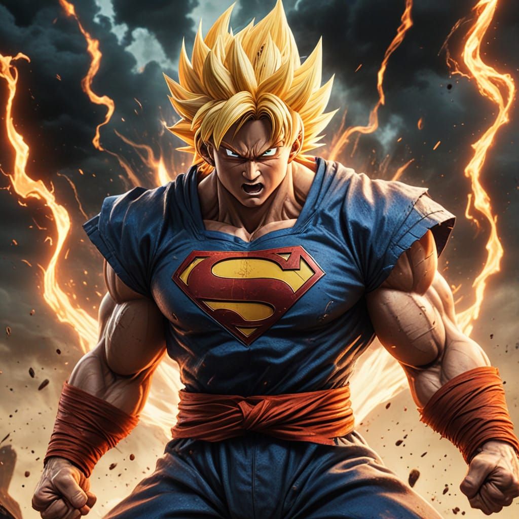 Epic Clash of Epic Heroes in Cyberpunk Battle