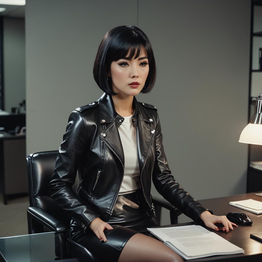 Stunning Business Executive in Cinematic Lighting