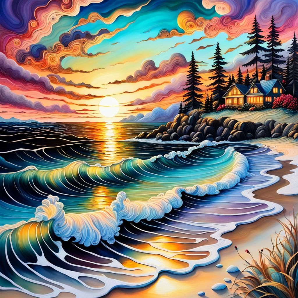 Sunset On the Beach