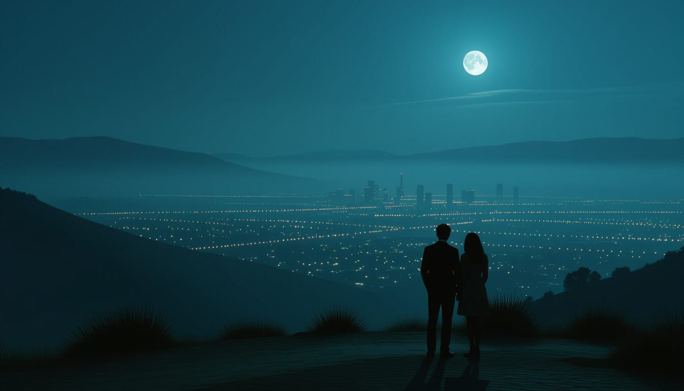 Figures in Distant Landscapes Yearning to Connect